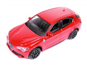 Alfa Romeo Stelvio Die Cast Model - 1:43 Scale - Red - Streets of Fire Series Alfa Romeo Stelvio Die Cast Model - 1:43 Scale - Red - Streets of Fire Series